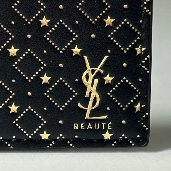 YSL Beaute Black & Gold Keychain Mirror - Picture 2 of 4